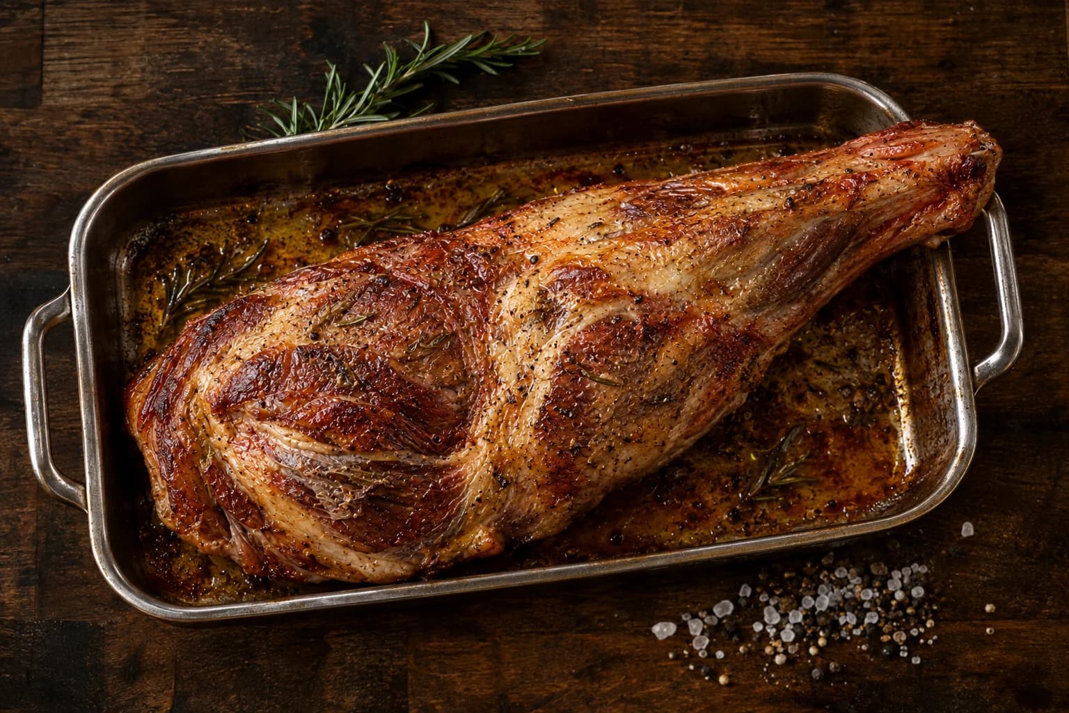 Lammkeule, Gigot rosa gebraten