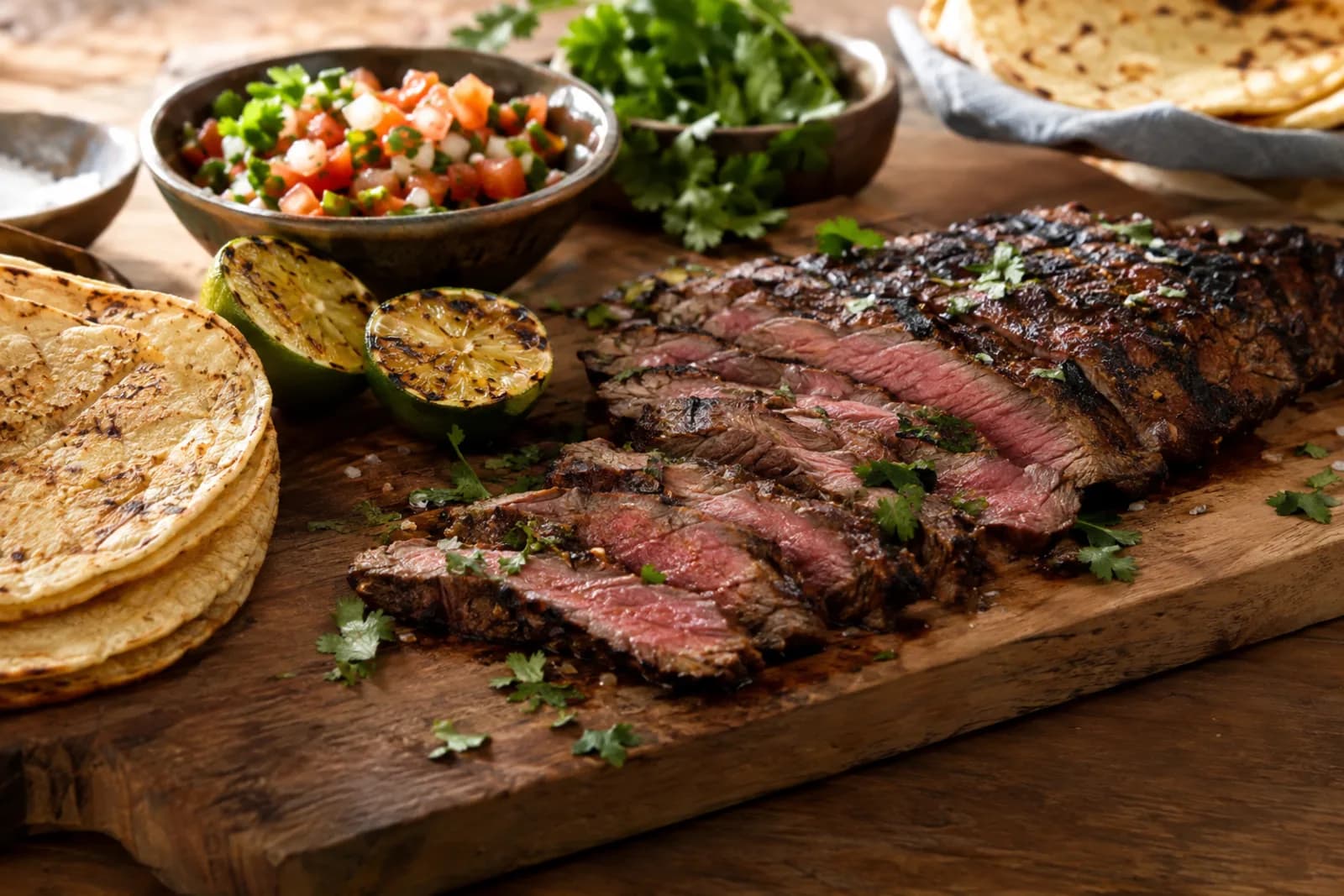 Carne Asada vom Grill: Zitrus-Rind für Tacos