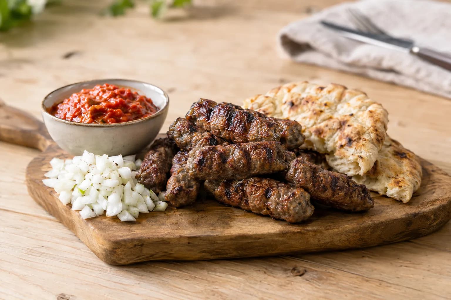 Cevapcici mit Ajvar