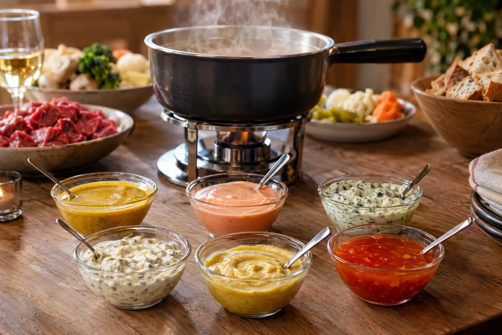 Fondue Chinoise Saucen: drei Dips selber machen