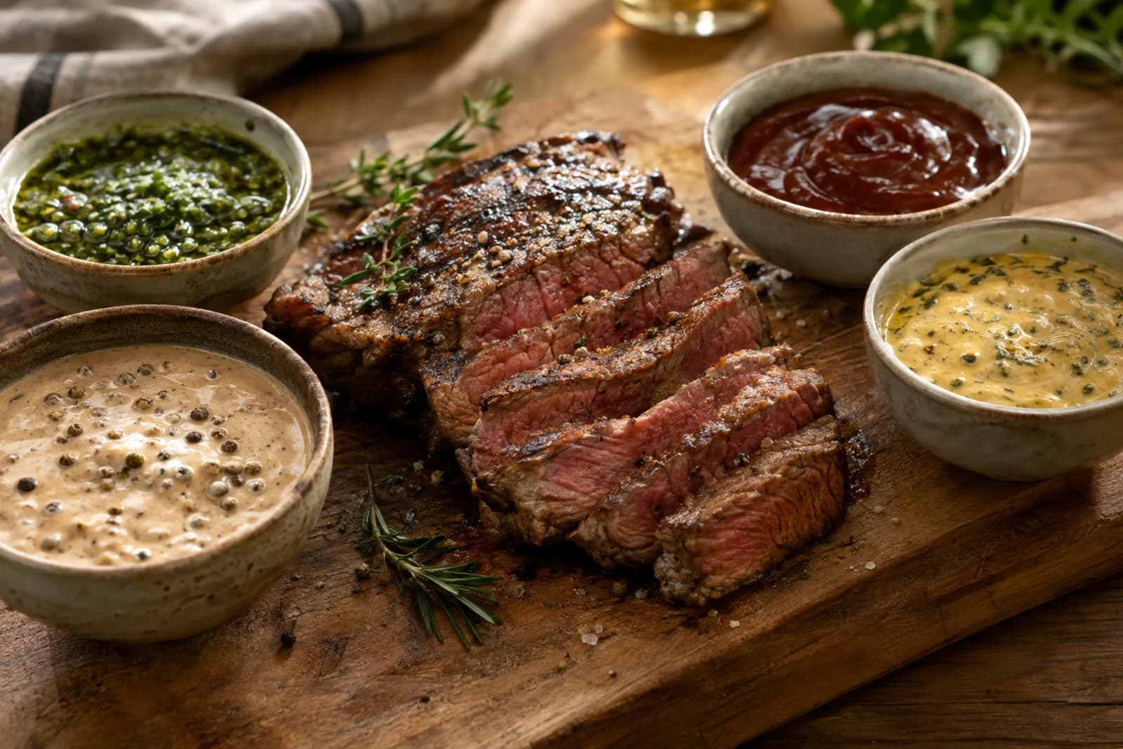 Grillsaucen für Steak: drei schnelle Begleiter