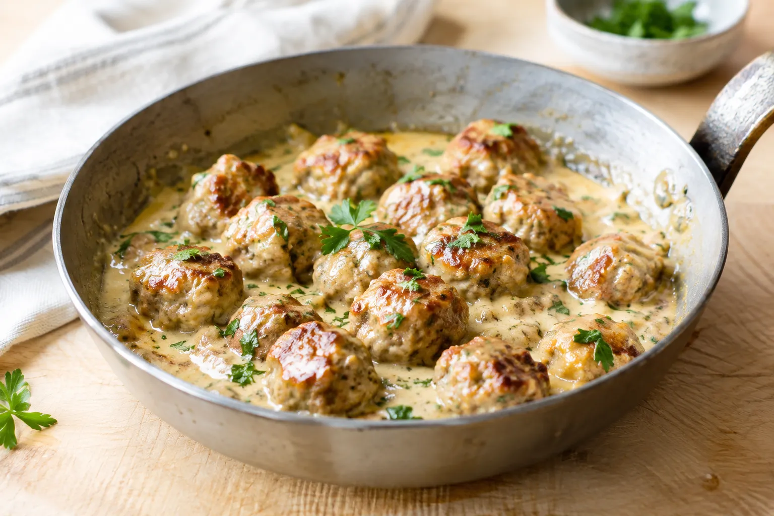 Hackbällchen (Köttbullar): saftig und einfach