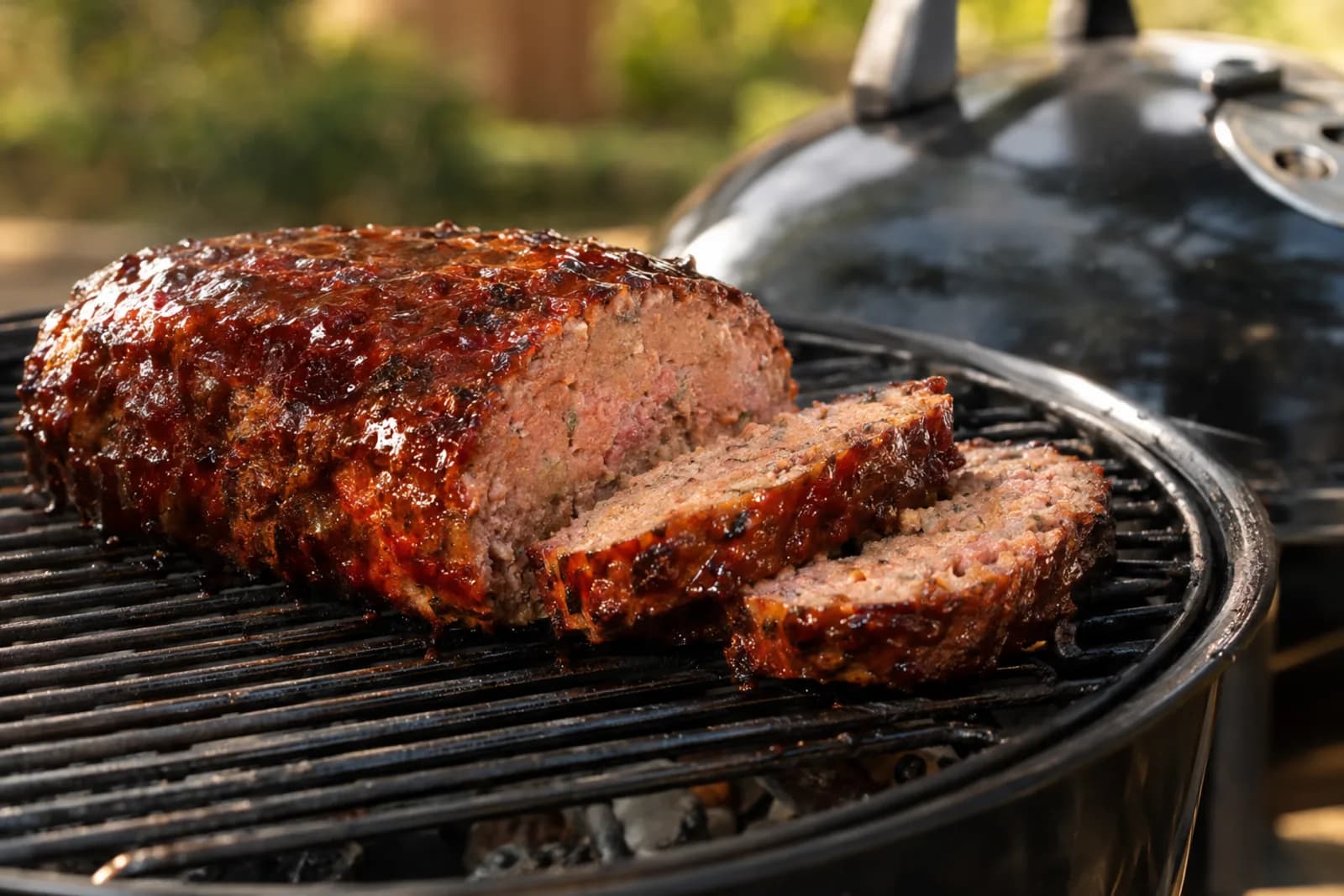 Hackbraten vom Grill: saftig mit feiner Rauchnote