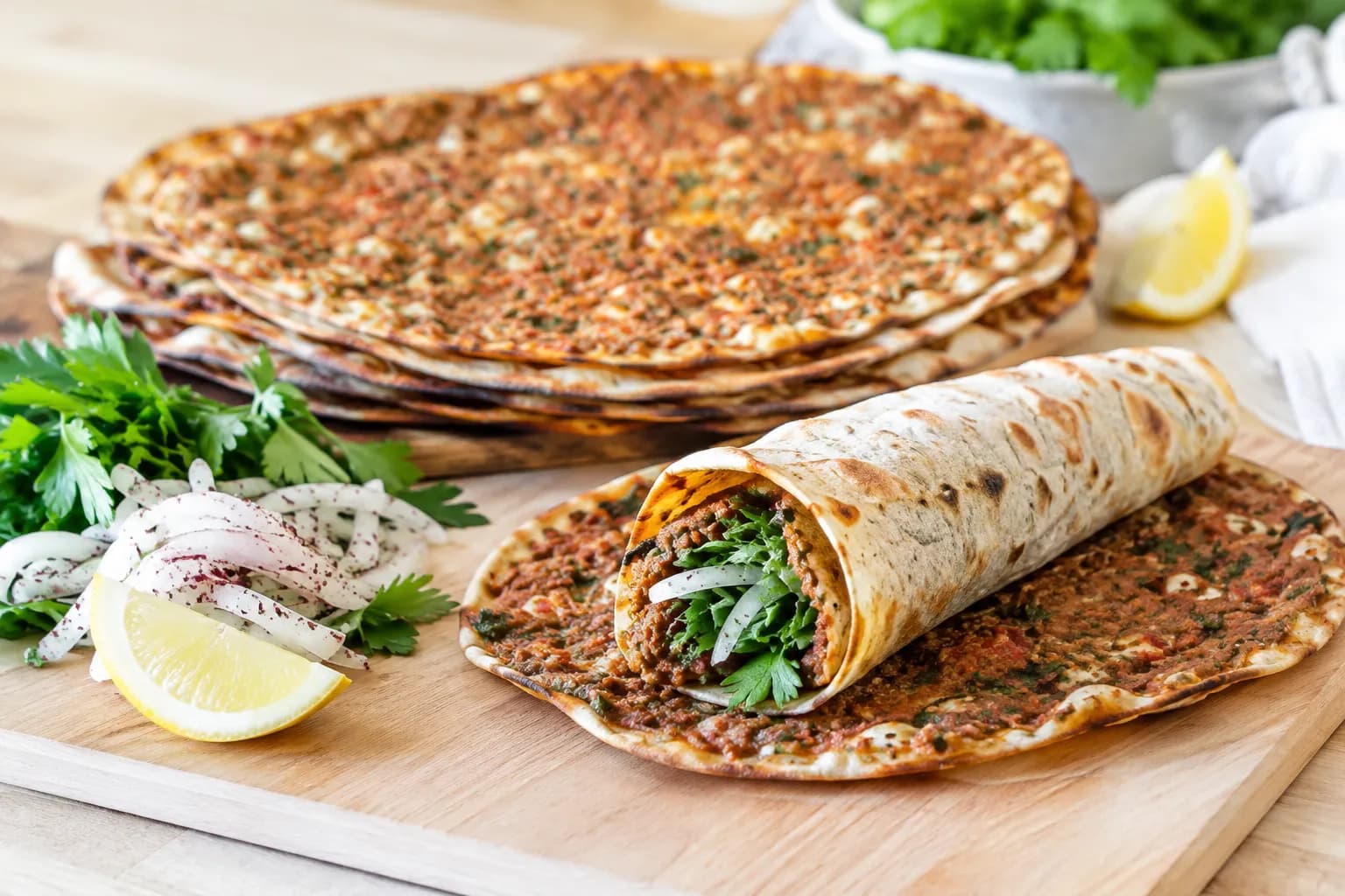 Lahmacun Rezept: die türkische Pizza selber machen