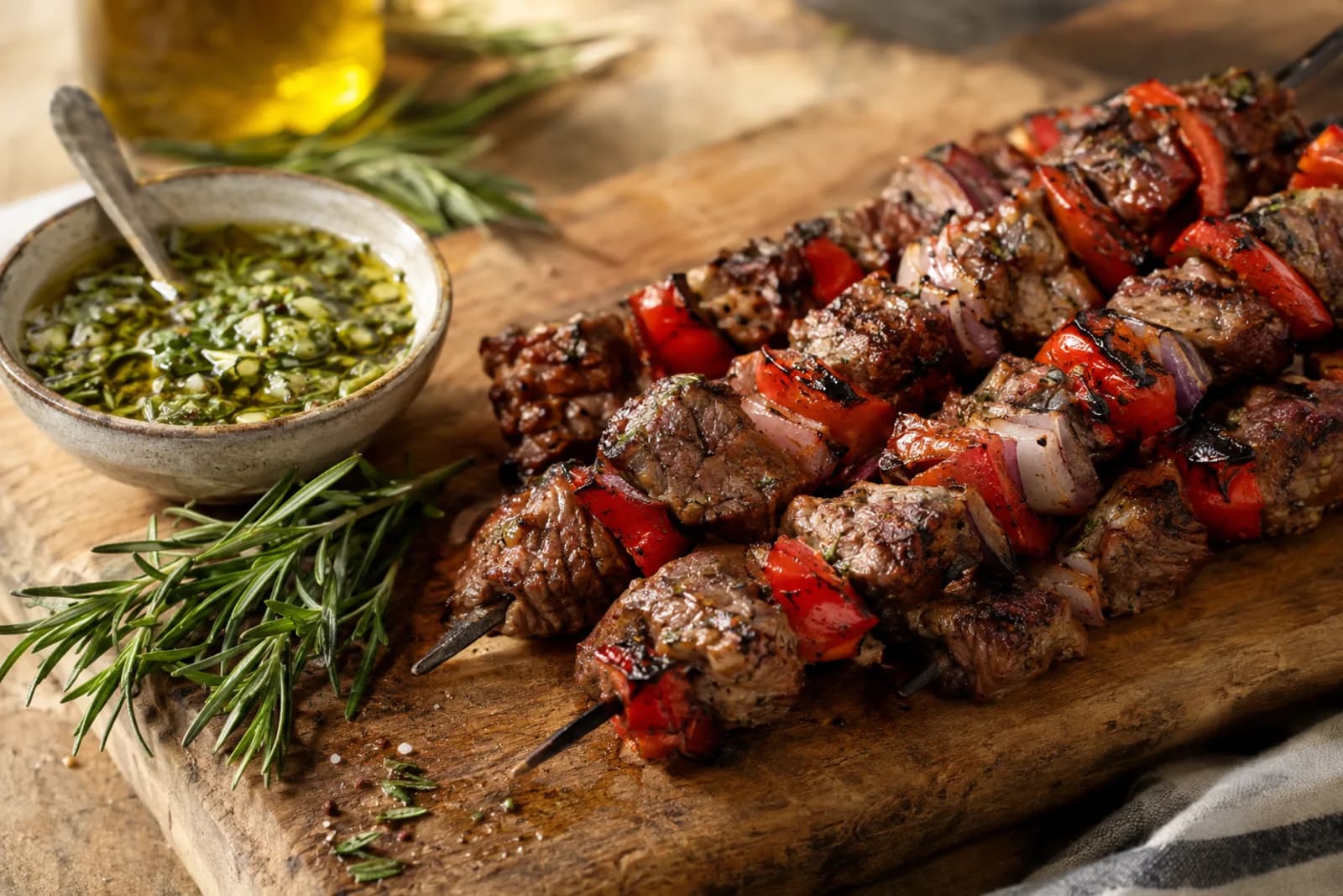 Rindsspiess marinieren: würzige Marinade für Spiessli