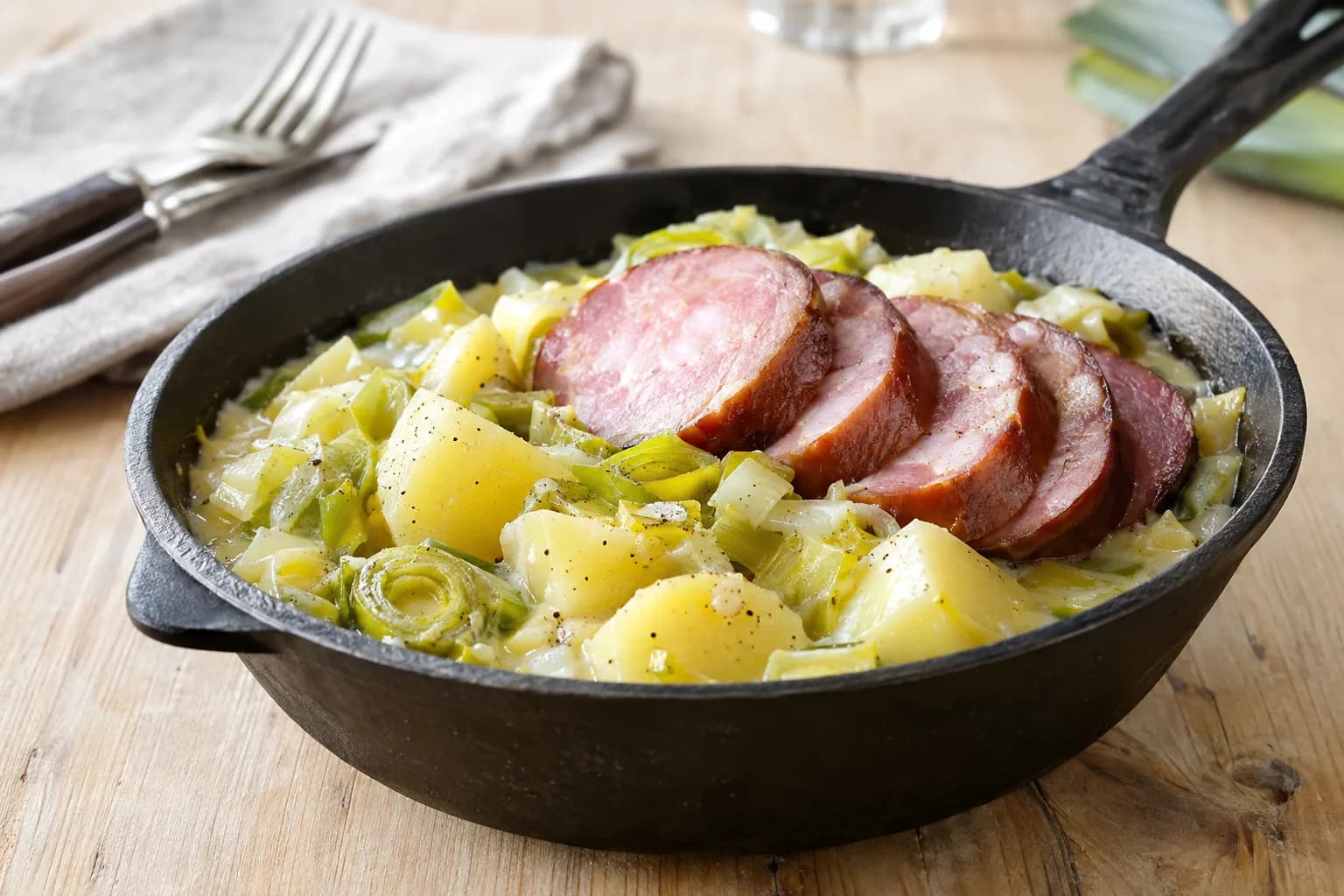Papet vaudois mit Saucisson