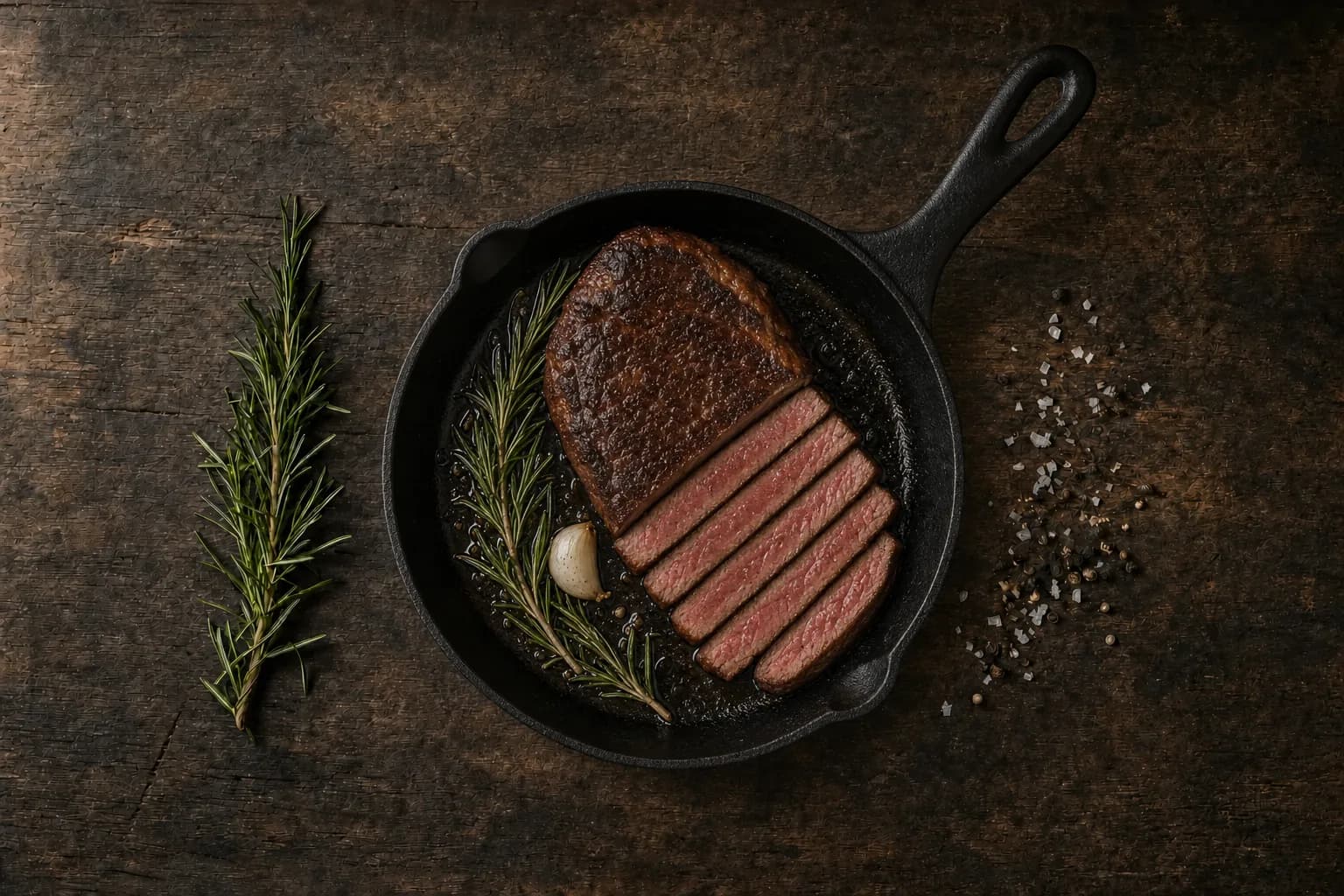 Entrecôte sous-vide gegart