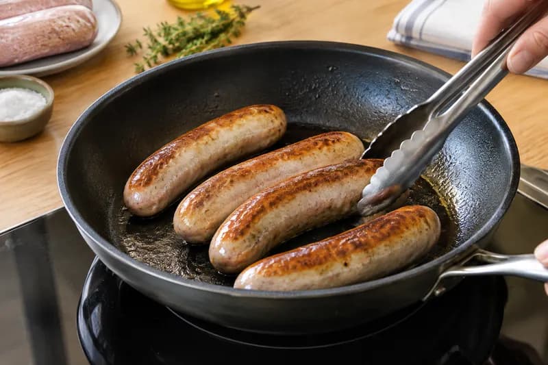 Bratwürste braten