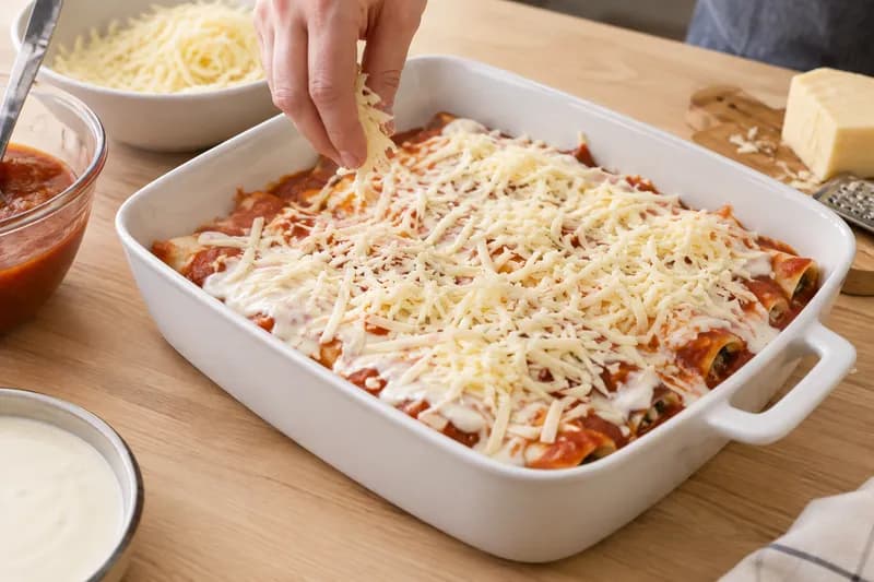 Béchamel darübergiessen