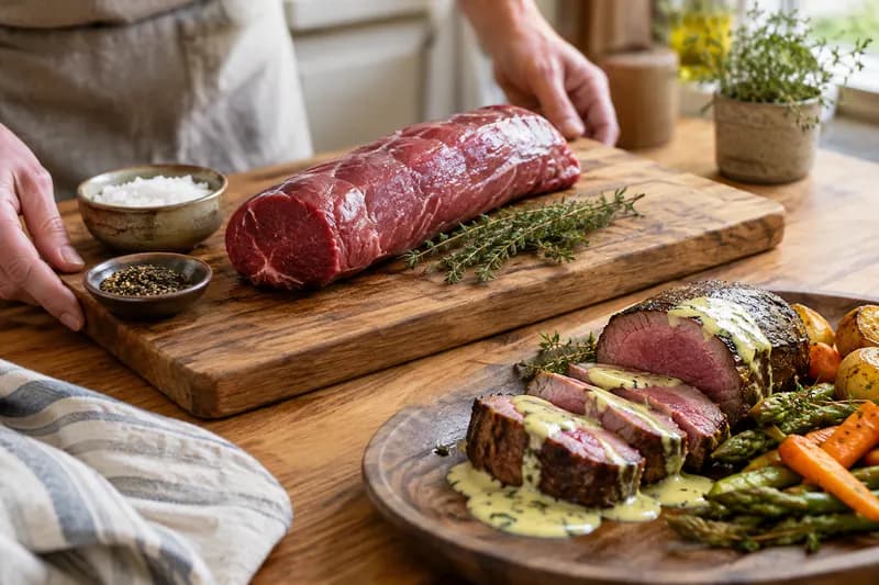 Fleisch temperieren