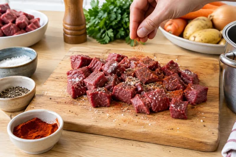 Fleisch würzen