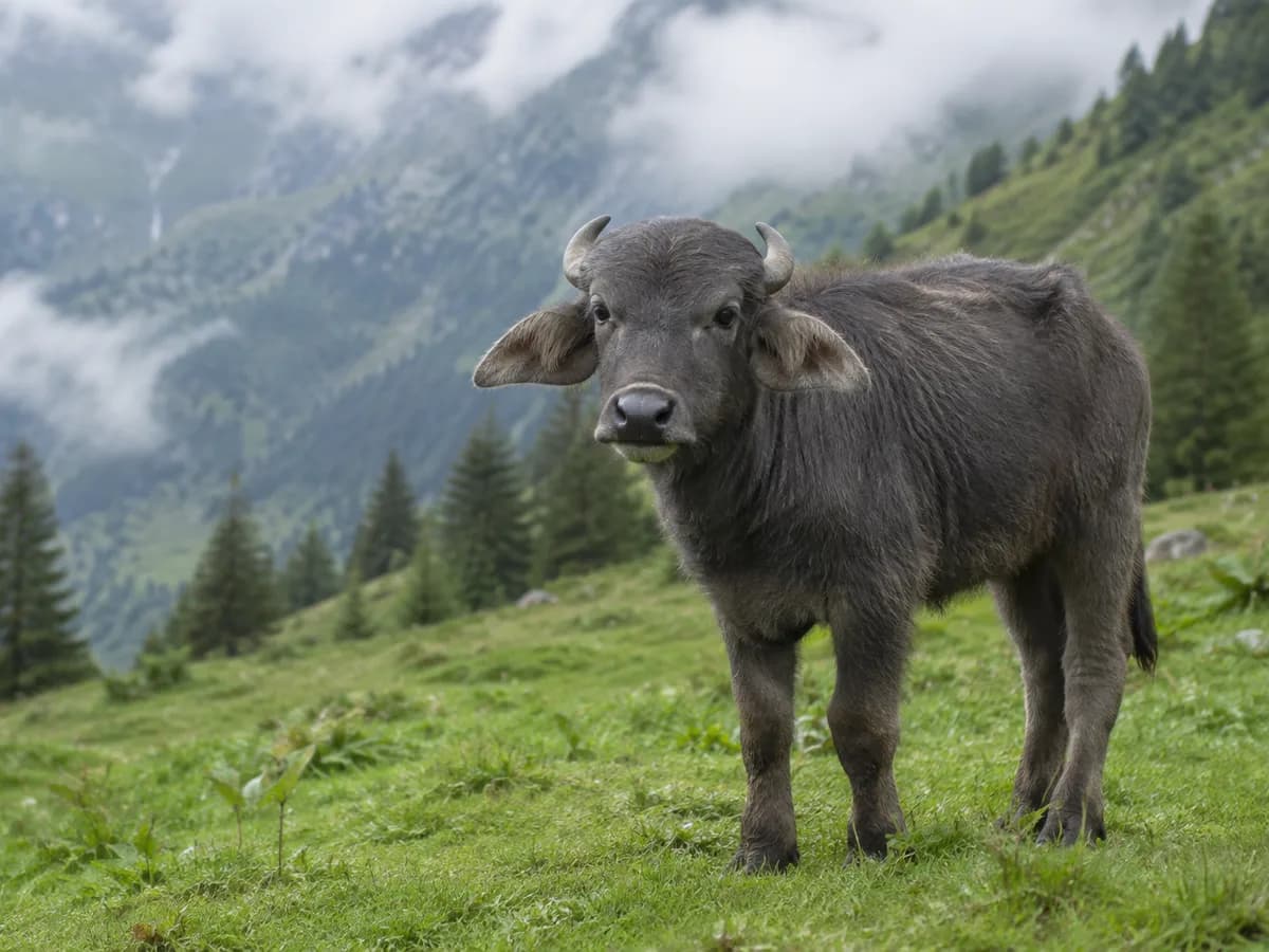 Wasserbüffel Kalb