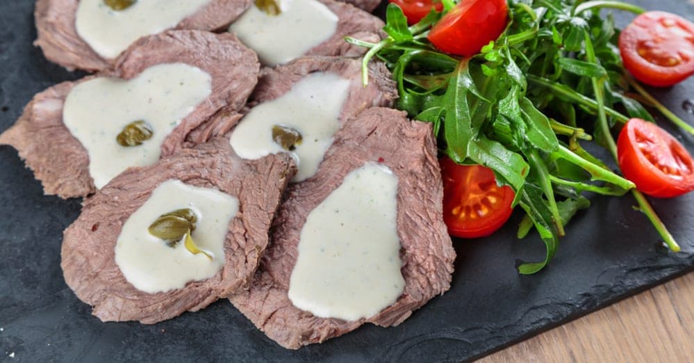 Rindszunge mit Kapernsauce