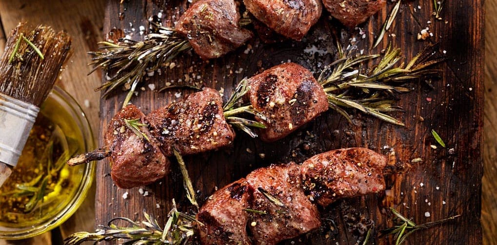 Grillierte Entrecôte (oder Filet) Whisky-Würfel
