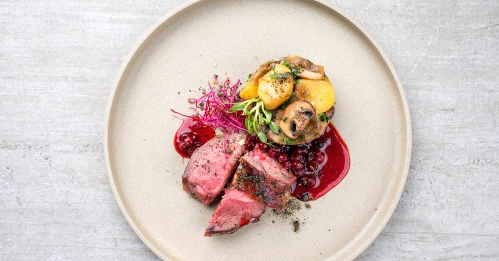 Rinds- oder Kalbsfilet an Portweinsauce