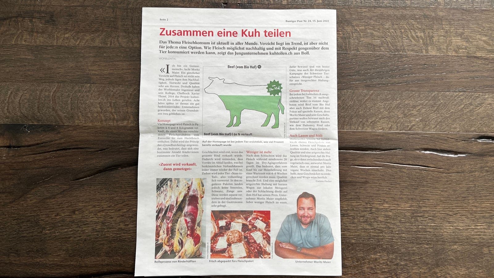 Zusammen eine Kuh teilen - Bantiger Post