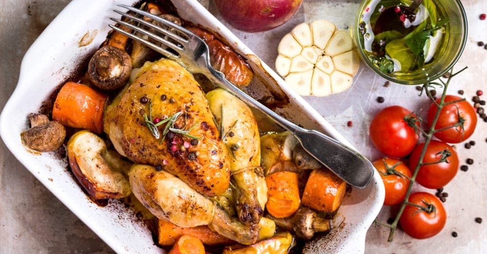 Poulet im Ofen